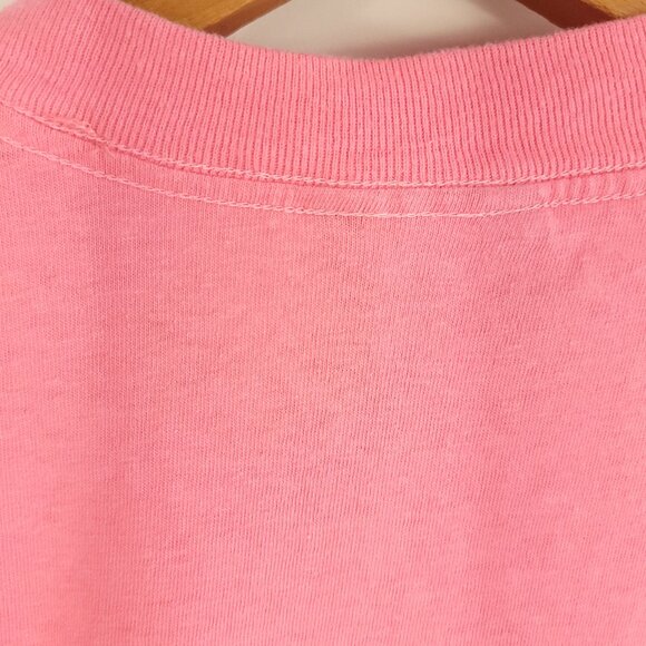 Vtg Coldfoot Alaska Graphic T-Shirt Men's OSFA Pink Heartland Apparel 80s USA - Picture 11 of 11